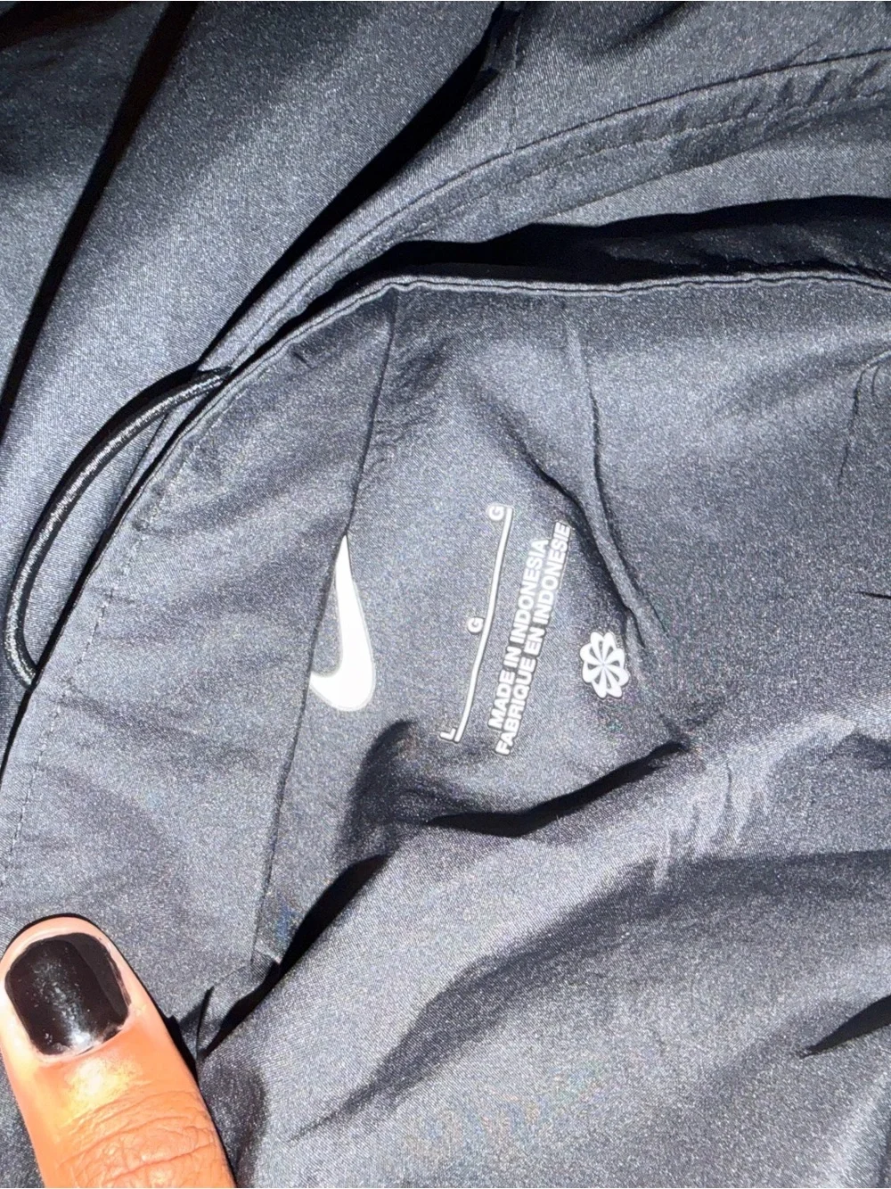 Nike Black Graphic Tee with White Print